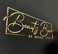 Benutzer definierte 3D Indoor Spa Dekor Laser geschnittene Metall Acryl SignHome Mall Büro Ästhetische Klinik Schönheits salon Weißlicht effekt