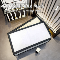 Accessoires de bar en tissu Tapis de sublimation antidérapants en caoutchouc nitrile pour améliorer les verres pour améliorer le décor de votre bar