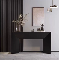 Console d'entrée moderne en bois massif, meuble de présentation de salon fabriqué en usine avec buffet arrière