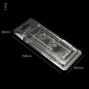 Hộp bao bì nhựa <span class=keywords><strong>PVC</strong></span> dạng gấp nửa trong suốt, dùng đựng phụ kiện phần cứng, kéo gấp nửa - Product Image 2