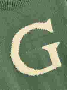 Pull en tricot avec logo personnalisé Pull en tricot à manches longues et col rond en coton Pull en jacquard pour hommes - Product Image 4