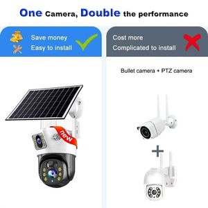 Cámara CCTV de Visión Nocturna Solar 4G con Batería, Reflector Solar Exterior Impermeable con Cámara y Tarjeta SIM - Product Image 5