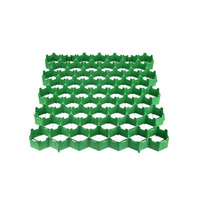 Grille de drainage en HDPE/PP 500x500mm pour gazon, gravier, enclos pour chevaux, allée, accès d'urgence, plate, moderne, haute résistance