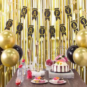 Décoration de <span class=keywords><strong>fête</strong></span> en gros, toile de fond, franges en paillettes, <span class=keywords><strong>rideau</strong></span> métallique mat - Product Image 2