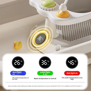 Bañera Portátil para Bebés Summer Infants, Gris, Antideslizante, con Ventosas de TPE, Ajustable, con Soporte para Aprender a Sentarse, para Recién Nacidos y Niños Pequeños - Product Image 4