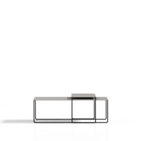 Table basse rectangulaire en acier, prix d'usine, pour salon, table à thé