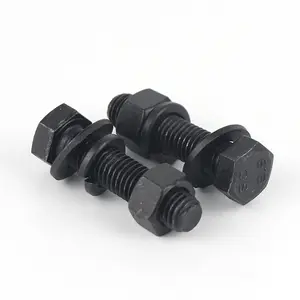 Grade 12.9 Black Colored M6 M8 Titanium High Strength Thread Bolt