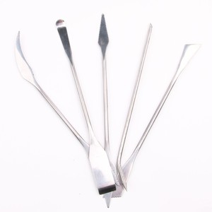 เครื่องมือ<span class=keywords><strong>ดิน</strong></span>เผาเครื่องปั้น<span class=keywords><strong>ดิน</strong></span>เผาสแตนเลสคุณภาพสูงชุด5ชิ้นมีดแกะสลักแบบจำลอง<span class=keywords><strong>พลั่ว</strong></span>ทาสีน้ำมัน - Product Image 4