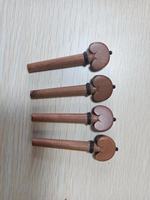 Violin Parts 4/4 Size Ebony Violin Accessory Set Pegs Endpin Chinrest Handmade Good Quality