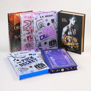 Impresión de Libros de Novelas Románticas con Tapa Dura Personalizada, Bordes Pintados, Cubierta con Estampado en Lámina Dorada, Encuadernación Cosida, Edición Especial, Fabricante - Product Image 4