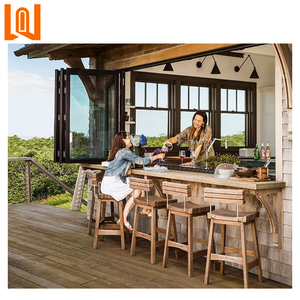 WANJIA Kính Cường Lực Tùy Chỉnh Cửa Sổ Gấp Nhôm Accordion Cửa Sổ Gấp Bi Ngang - Product Image 1