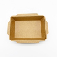 Bio — emballage de nouilles spaghetti, boîte kraft à couvercle transparent avec logo, pièces