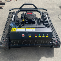 Mesin pemotong rumput pengendali jarak jauh DIY mesin pemotong rumput bensin robotik industri pemotong rumput 190cc satelit GPS EPA CE Euro 5