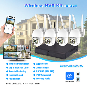 Không dây 3MP 360 độ góc rộng PTZ NVR Bộ dụng cụ wifi an ninh Hệ thống <span class=keywords><strong>camera</strong></span> 4/6 kênh hệ thống - Product Image 5
