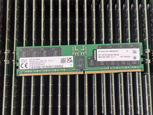 AC239379 SNPJ52K5C/64G 1x 64GB DDR5-4800 ECC RDIMM PC5-38400R Dual Rank X4 Replacement Memory Server RAM Stock