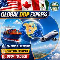 Transitaire Chine-USA Amazon FBA, Expédition maritime vers le Canada, DDP vers le Mexique, Fret aérien porte-à-porte, Douanes incluses