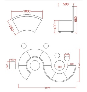 Đơn giản hiện đại sáng tạo sofa tổ chức đào tạo hội trường khu vực phòng chờ khu vực đàm phán kinh doanh kết hợp vòng - Product Image 6