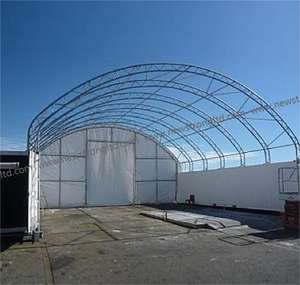 Abri de conteneur d'expédition de structure métallique de toit de dôme - Product Image 1