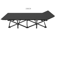Lit pliant moderne 2024, extensible, réglable, pour camping, hôpital, usage portable, simple, en acier inoxydable, confortable