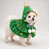 Costumes de Noël pour animaux de compagnie : Pompoms, cape, vêtements pour chat et chien, tenue de Noël pour animaux de compagnie