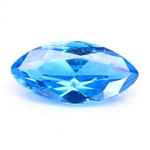 Wholesale価格Marquiseカット1.5*3mm-4*8ミリメートルAquamarine CZ石