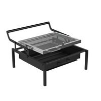 Nouveau modèle de barbecue rotatif en acier inoxydable pour l'extérieur, le camping et la maison, portable