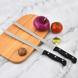 Venta al por mayor PP mango 3CR13 hoja rebanadora de jamón <span class=keywords><strong>para</strong></span> <span class=keywords><strong>cortar</strong></span> carne fruta cocina 10 pulgadas Chef <span class=keywords><strong>cuchillos</strong></span> aceptable logotipo personalizado - Product Image 4