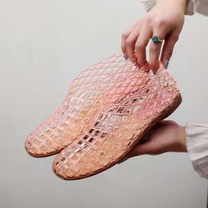 Sandales d'été tendance pour femme, style romain, décontractées, à bout ouvert, ajourées, en gelée transparente - Product Image 5