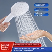Pommeau de Douche Portable Haute Pression Effet Pluie Économiseur d'Eau Design Minimaliste Moderne pour Maison & Hôtel