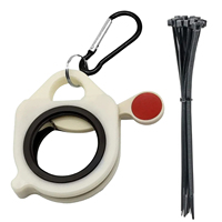 Organizzatore per fascette stringicavo in ABS, supporto automatico per fascette stringicavo, per cavi elettrici, strumento di archiviazione per interni ed esterni.