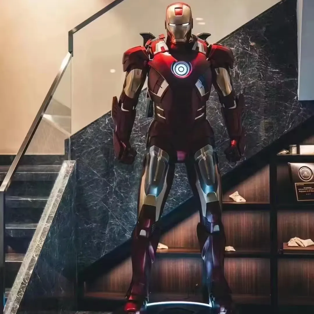 Wholesale Customized Life Size Iron Man Resin Statue Sculpture Marvel Movie Character Iron Man Mark 7 Polyresin Statue