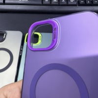 Étui magnétique IMD Premium TPU+PC pour iPhone 17 16/15/14/13/12 Pro Max, couleur effet nude, 6 couleurs, antichoc et résistant aux rayures