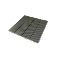 Wpc Floor Decking Premium Spliced Wood Texture WPC Tiles - Modern 30x30 60x60 Waterproof Composite Decking for Garden Terrace