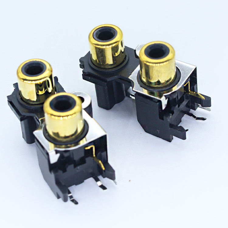 Rca разъем под прямым углом припой Rca-205 Rca-207 Rca-214 Rca-209 Rca-305 Rca213 Rca409 Rca217 Rca207 Женская 4pin Rca разъемы Разъем