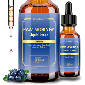 Rosebest Çin Fabrikası Toptan Doğal Aromalı Saf Organik 800mg <span class=keywords><strong>Moringa</strong></span> Oleifera Yaprağı Ekstresi Sıvı Damlaları Takviyeleri - Product Image 1