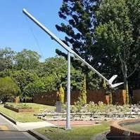 Poste de Luz Plegable Personalizado SLOER con Bisagra Central, Galvanizado, de Brazos Dobles o Simples, de 6m, 7m, 8m, 9m, 10m, 11m, 12m