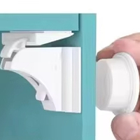 Vente chaude Jike ABS plastique magnétique armoire et tiroir serrures efficaces enfants sécurité serrures pour bébés facile à utiliser