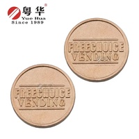 Jeton en laiton de haute qualité distributeur automatique jeton pièce de monnaie 18Mm largeur pièces de souvenir de mariage à vendre