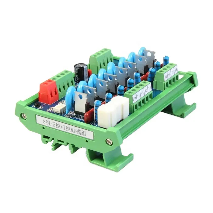 Mô-đun SCR Đầu Vào DC 24V Với Đế Gắn Din RAIL Ginri JR-8K Bộ Khuếch Đại Plc 8 Kênh Được Bảo Vệ Plc Module