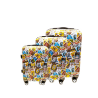 Valise à roulettes de luxe personnalisée en PC rigide, 3 tailles, avec serrure TSA, légère, pour avion, fabricant ODM mondial