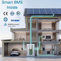 BMS LiFePO4 16S 48V 100A intégré avec communication CAN pour système de stockage d'énergie solaire domestique, contrôleur de batterie intelligent