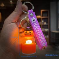 Lampu Malam Horor Halloween Baru, Gantungan Kunci, Hadiah Festival, Liontin Tas, Gantungan Kunci Mobil