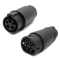 Adaptateur de chargeur EV Type1 à Type2 connecteur de charge de voiture de véhicule électrique 16A/32A SAE J1772 IEC62196 prise de convertisseur EV
