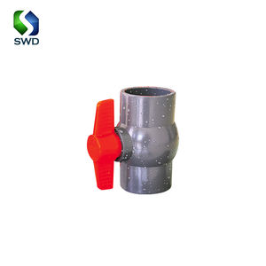 SALVADOR Válvula de bola de PVC compacta de 4 ''Válvula de cierre para fabricación de tuberías de agua Válvulas de bola de plástico - Product Image 1