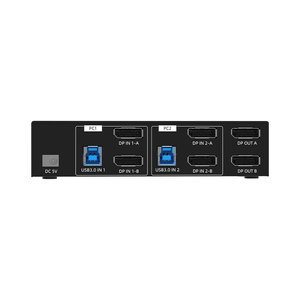 FJ-8K202DB OEM 8K <strong>KVM</strong> <strong>Switch</strong> | <strong>USB</strong> Thunderbolt 3 Compatible DP1.4 Single-Cable 2PC Control &amp; USB3.<strong>2</strong> Hub 8K <strong>2</strong> <strong>Port</strong> DP <strong>KVM</strong> <strong>Switch</strong> - Product Image 5