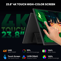 Monitor LCD Portátil Personalizado de Fábrica, Pantalla Grande de 23.8 Pulgadas, Carcasa Personalizada, Pantalla Táctil, Compatible con 4K, Producción por Lotes OED/ODM