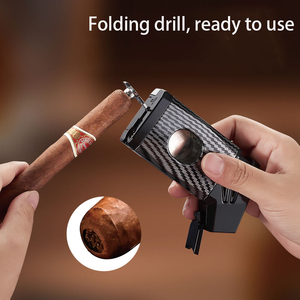 DEBANG 5 en 1 Encendedor Multifuncional Potente con Linterna, Cortador de Cigarros, Punzón y Llama Única Fuerte - Product Image 5