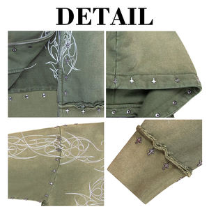 KingSen Vente en gros Sweat à capuche zippé pour homme, hiver, brodé, surdimensionné, effet pierres, en molleton French Terry délavé au procédé Monkey Washed, en coton respirant, coupe ample - Product Image 6