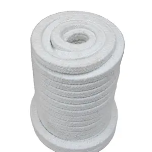 Factory Supply Soft Pure Ceramic Fiber Gland Packing With PTFE For Seal
