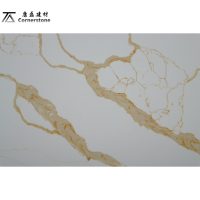 Dalles de pierre de quartz artificiel Calacatta blanc en gros de Cornerstone - Comptoirs de cuisine modernes, imperméables et durables